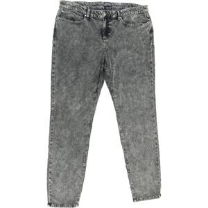Eileen Fisher Black Crushed Distressed Velvet Skinny Pants